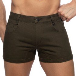 Short de la marque ADDICTED - Short d été 5 poches - kaki - Ref : AD1195 C12