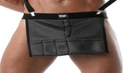 Accessoires de la marque TOF PARIS - Tablier de taille 3D Tof Paris - Noir/Gris - Ref : TOF473NG