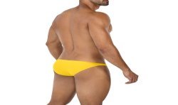 Slip del marchio CUT4MEN - Slip a vita bassa Bulge - giallo - Ref : C4MSPXBUL01 BRIGHTYELLOW