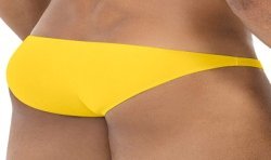 Slip del marchio CUT4MEN - Slip a vita bassa Bulge - giallo - Ref : C4MSPXBUL01 BRIGHTYELLOW