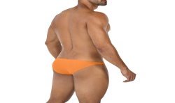 Slip del marchio CUT4MEN - Slip a vita bassa Bulge - arancia - Ref : C4MSPXBUL01 COPPERSPRING