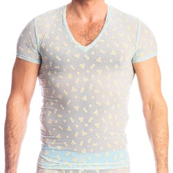 Kurze Ärmel der Marke L HOMME INVISIBLE - Paradiso - T-Shirt - Ref : MY73 PAR F21