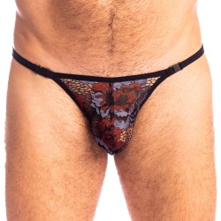 String de la marque L HOMME INVISIBLE - Reverie Florale - String Striptease L Homme Invisible - Ref : UW08 REV RB9