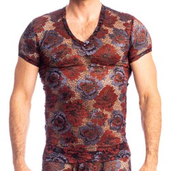 Maniche del marchio L HOMME INVISIBLE - Reverie Florale - T-shirt con scollo a V L Homme Invisible - Ref : MY73 REV RB9