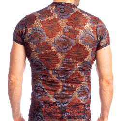 Maniche del marchio L HOMME INVISIBLE - Reverie Florale - T-shirt con scollo a V L Homme Invisible - Ref : MY73 REV RB9