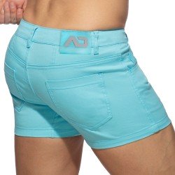 Breve del marchio ADDICTED - Pantaloncini estivi con 5 tasche - azzurro cielo - Ref : AD1195 C23