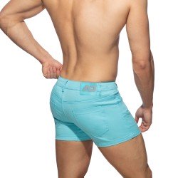 Short of the brand ADDICTED - Summer shorts with 5 pockets - sky blue - Ref : AD1195 C23