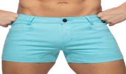 Corto de la marca ADDICTED - Pantalones cortos de verano con 5 bolsillos - azul cielo - Ref : AD1195 C23