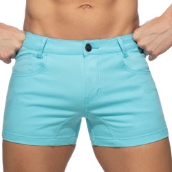 Short de la marque ADDICTED - Short d été 5 poches - bleu ciel - Ref : AD1195 C23