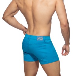 Corto de la marca ADDICTED - Pantalones cortos de verano con 5 bolsillos - turquesa - Ref : AD1195 C08