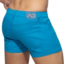 Corto de la marca ADDICTED - Pantalones cortos de verano con 5 bolsillos - turquesa - Ref : AD1195 C08