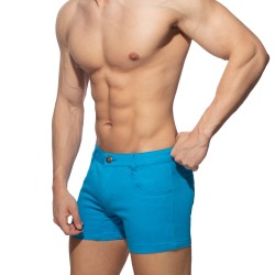 Short de la marque ADDICTED - Short d été 5 poches - turquoise - Ref : AD1195 C08