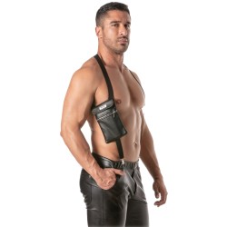 Geschirr der Marke TOF PARIS - Harnais Elastique avec pochette Kinky Tof Paris - Ref : TOF489N