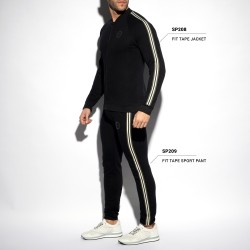 Nach oben der Marke ES COLLECTION - copy of Sportjacke FIT TAPE - grau - Ref : SP208 C10