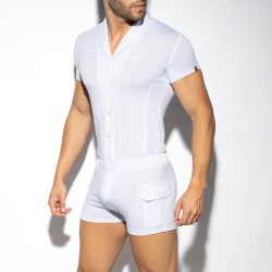 Loungewear de la marque ES COLLECTION - Sleeves bodysuit - blanc - Ref : SP256 C01