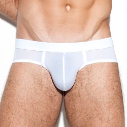 Slip, Tanga de la marque ES COLLECTION - Slip seconde peau couleur blanc - Ref : UN274 C01