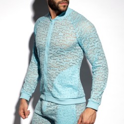 Jacket of the brand ES COLLECTION - Spider - jacketsky blue - Ref : SP308 C23