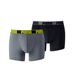 Packs of the brand PUMA - Pack of 2 Active - grey and black boxers - Ref : 671017001 319