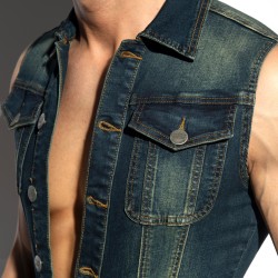 Jean s of the brand ES COLLECTION - Urban Dungarees Dénim - dark blue - Ref : ESJ066 C502