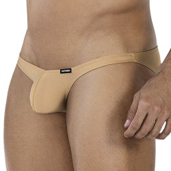 Slip de la marca CUT4MEN - Calzoncillos de tiro bajo Bulge - beige - Ref : C4MSPXBUL01 GOLDENSAND