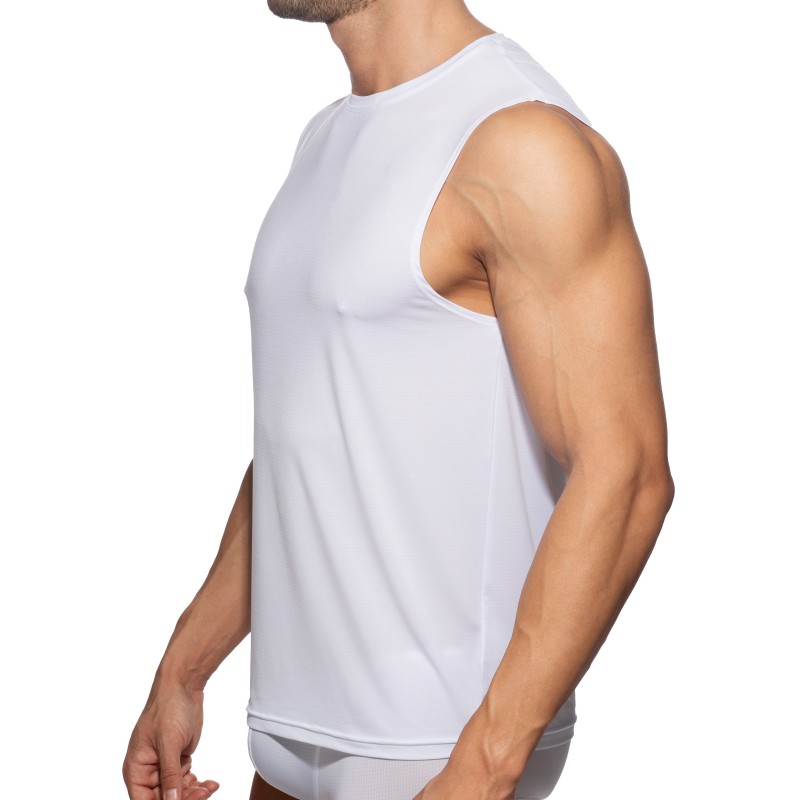 Débardeur de la marque ADDICTED - VELOZ DRY TANK TOP - Blanc - Ref : AD1328 C01