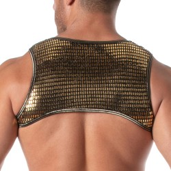 Harness of the brand TOF PARIS - Glitter Zippered Pocket Harness - Gold - Ref : TOF503O