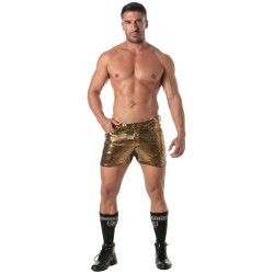 Kurze der Marke TOF PARIS - Glitter 5-Pocket-Shorts mit mittlerem Oberschenkel Tof Paris - Gold - Ref : TOF505O