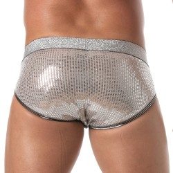 Brief of the brand TOF PARIS - Glitter Briefs Tof Paris - Silver - Ref : TOF506A