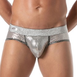 Brief of the brand TOF PARIS - Glitter Briefs Tof Paris - Silver - Ref : TOF506A