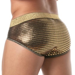 Brief of the brand TOF PARIS - Glitter Briefs Tof Paris - Gold - Ref : TOF506O