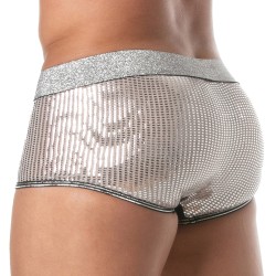 Boxer, shorty de la marque TOF PARIS - Boxer Glitter Tof Paris - Argent - Ref : TOF507A