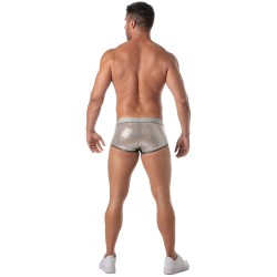 Boxer, shorty de la marque TOF PARIS - Boxer Glitter Tof Paris - Argent - Ref : TOF507A