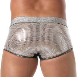 Boxer, shorty de la marque TOF PARIS - Boxer Glitter Tof Paris - Argent - Ref : TOF507A