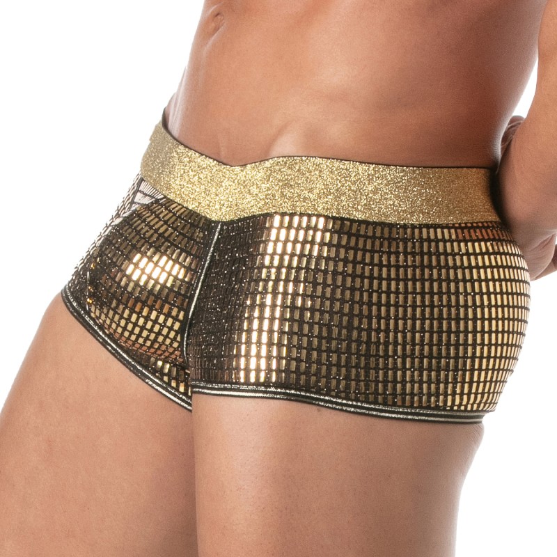 Boxershorts, Shorty der Marke TOF PARIS - Boxershorts Glitter Tof Paris - Gold - Ref : TOF507O