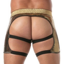 Intimo del marchio TOF PARIS - Shorty Chaps Glitter Tof Paris - Oro - Ref : TOF508O