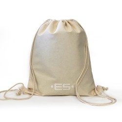 Strand & Schwimmbad der Marke ES COLLECTION - Strandtasche aus Bio-Baumwolle - Elfenbein - Ref : AC215 C02