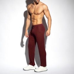 Pantalon de la marque ES COLLECTION - Pantalon checkmate - Rouge grenat - Ref : SP328 C29