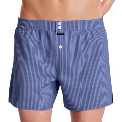 Boxershorts der Marke IMPETUS - Amerikanische gestreifte Boxershorts Impetus - blau - Ref : IM1274M9200 BL072