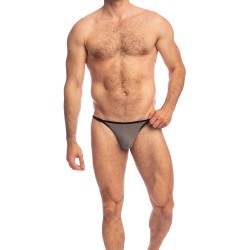 String de la marque L HOMME INVISIBLE - Soft Touch String Striptease L Homme Invisible - Gris - Ref : UW21X SOF GC1