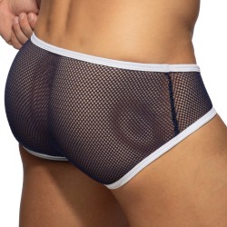 Slip, Tanga de la marque ADDICTED - Slip mesh fever - Bleu marine - Ref : AD1335 C09