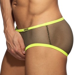 Slip, Tanga de la marque ADDICTED - Slip mesh fever - Kaki - Ref : AD1335 C12