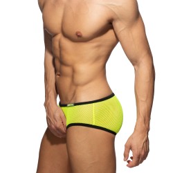 Brief of the brand ADDICTED - Slip mesh fever - Neon yellow - Ref : AD1335 C31