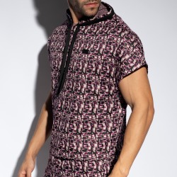 Short Sleeves of the brand ES COLLECTION - Relaxed sleeveless hoodie - Purple - Ref : SP334 C19