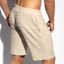 Bermuda de la marque ES COLLECTION - Short bemuda Arakis - Beige - Ref : SP332 C28