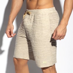 Bermuda of the brand ES COLLECTION - Bemuda shorts Arakis - Beige - Ref : SP332 C28