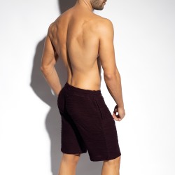 Bermuda of the brand ES COLLECTION - Bemuda shorts Arakis - Garnet red - Ref : SP332 C29