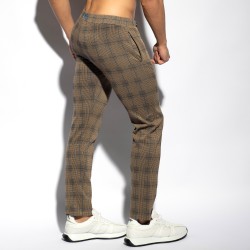 Pantaloni del marchio ES COLLECTION - Pantaloni di tweed - Marrone - Ref : SP339 C13