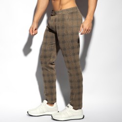 Pants of the brand ES COLLECTION - Tweed Pants - Brown - Ref : SP339 C13