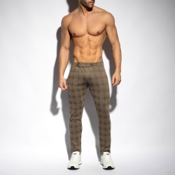 Pants of the brand ES COLLECTION - Tweed Pants - Brown - Ref : SP339 C13