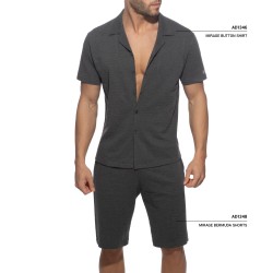 Chemise de la marque ADDICTED - Chemise à boutons Mirage - Grise - Ref : AD1346 C15